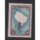 ARGENTINA 1935 GJ 761U ESTAMPILLA NUEVA MINT PAPEL AUSTRIACO U$ 45,50